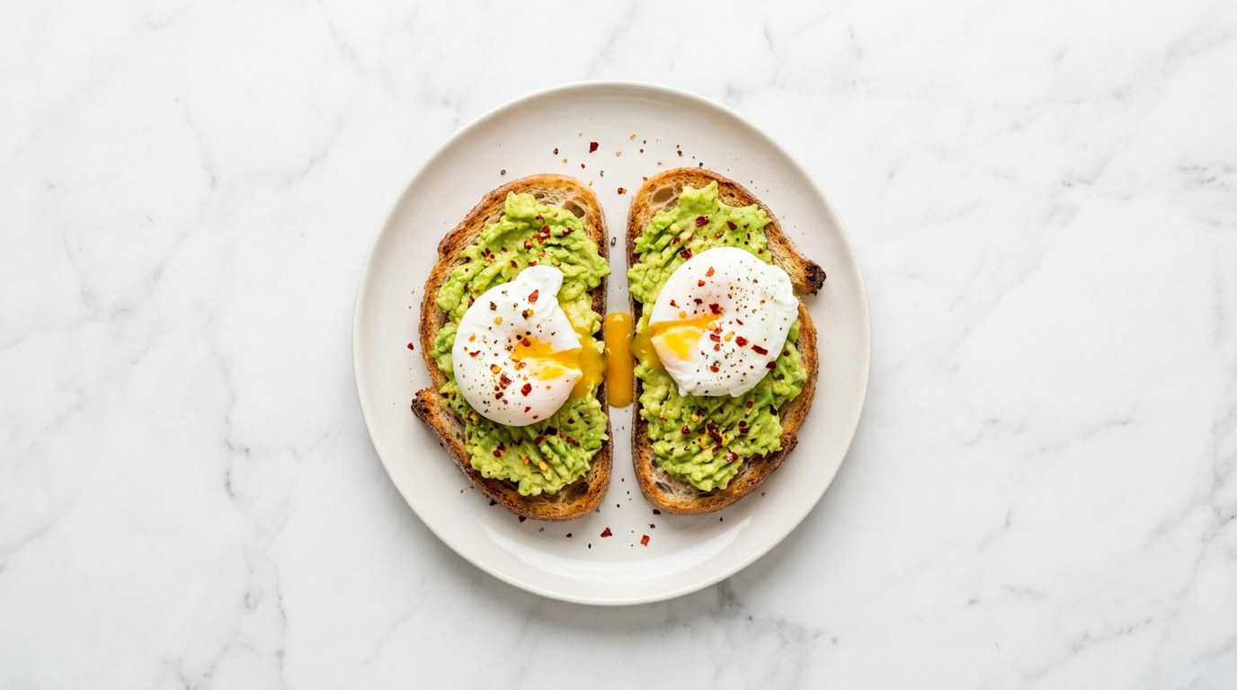 Avocadotoast met Gepocheerd Ei