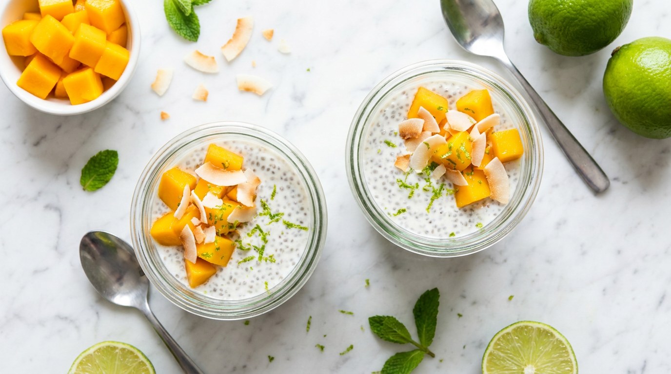 Chiapudding met Mango