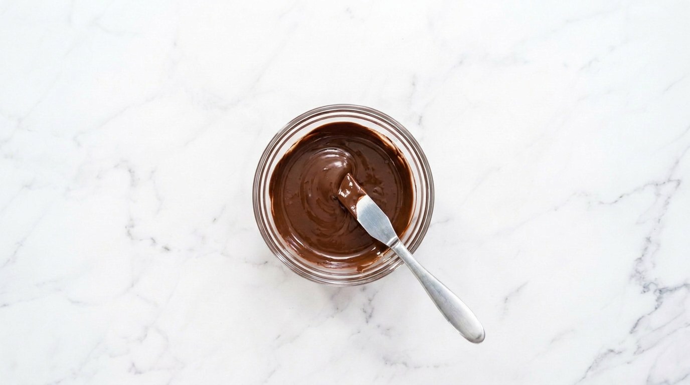 Stap 1: Smelt de chocolade au bain-marie of in de magnetron.