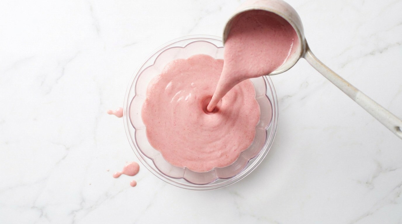 Stap 4: Giet de pudding in een vochtige vorm en laat minimaal 3 uur opstijven.