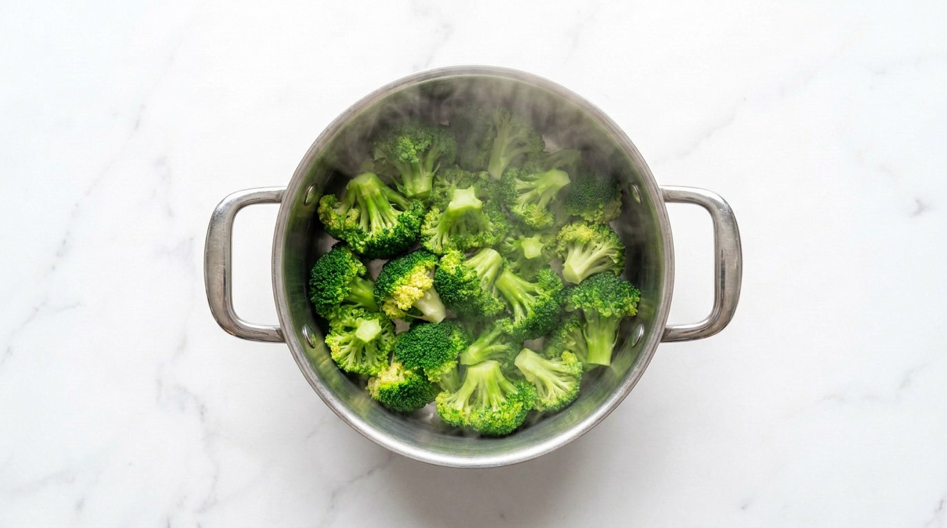 Stap 2: Stoom of kook de broccoli beetgaar.