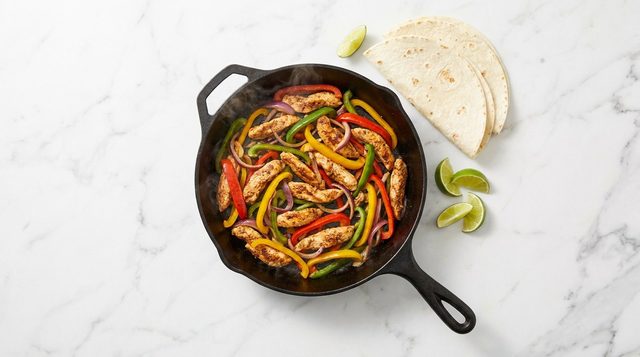 Fajita's met Paprika en Kip