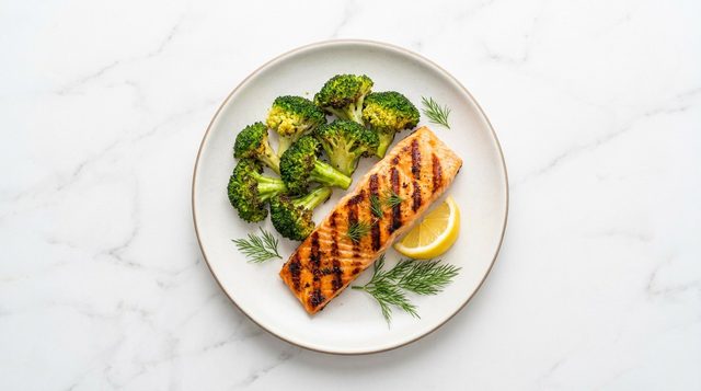 Gegrilde Zalm met Broccoli