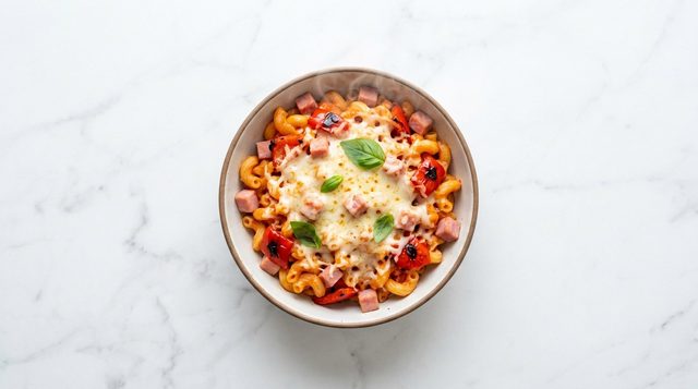 Macaroni met Ham en Kaas