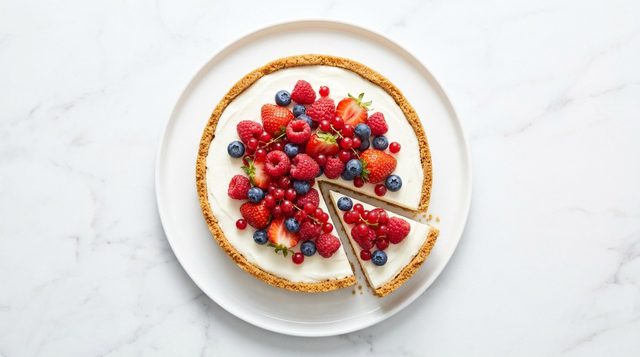 Monchoutaart met Rood Fruit