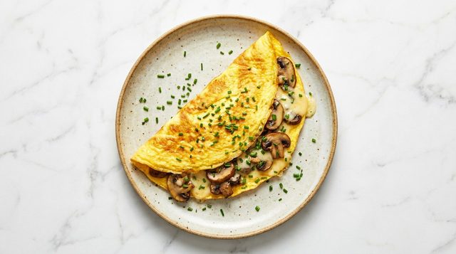 Omelet met Champignons en Kaas