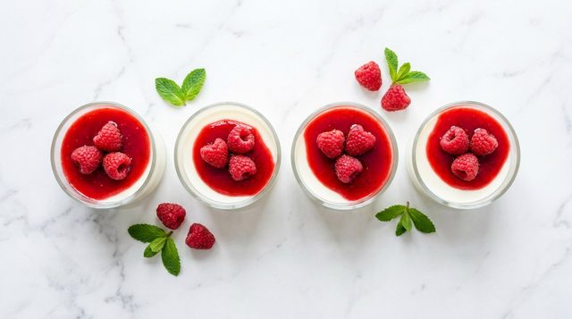 Panna Cotta met Rood Fruit