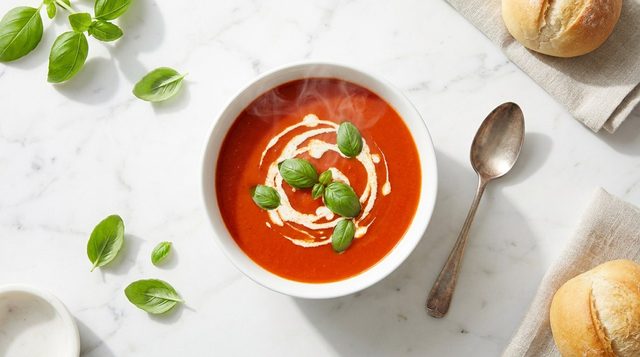 Tomatensoep met Basilicum