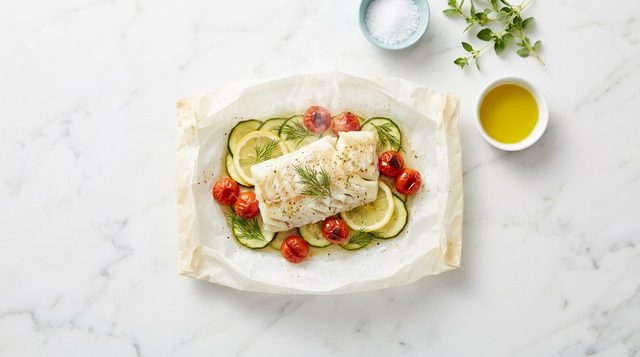 Vispakketjes met Courgette