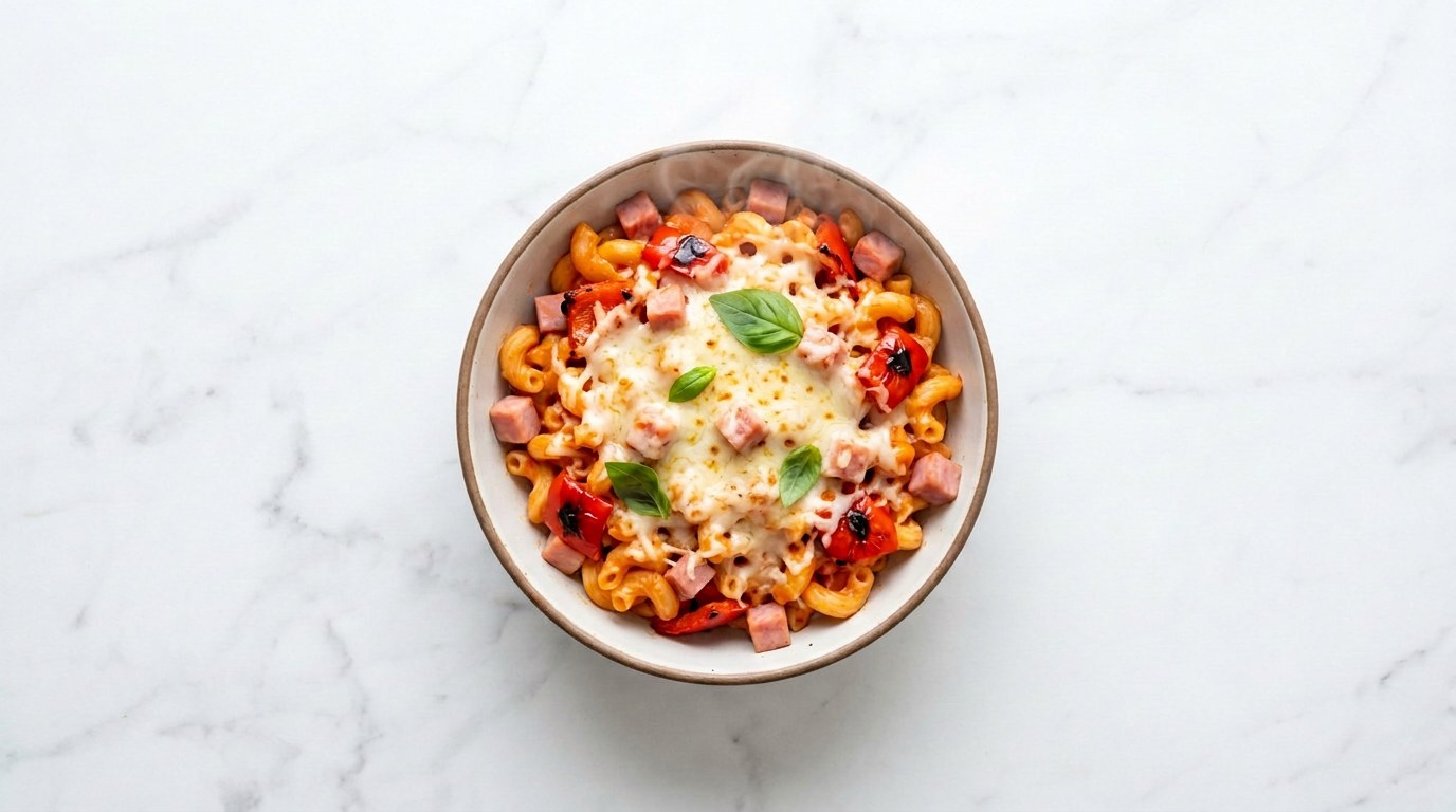 Stap 5: Schep de macaroni door de saus en bestrooi royaal met geraspte kaas.