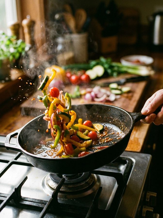 Koken met verse ingredi&euml;nten
